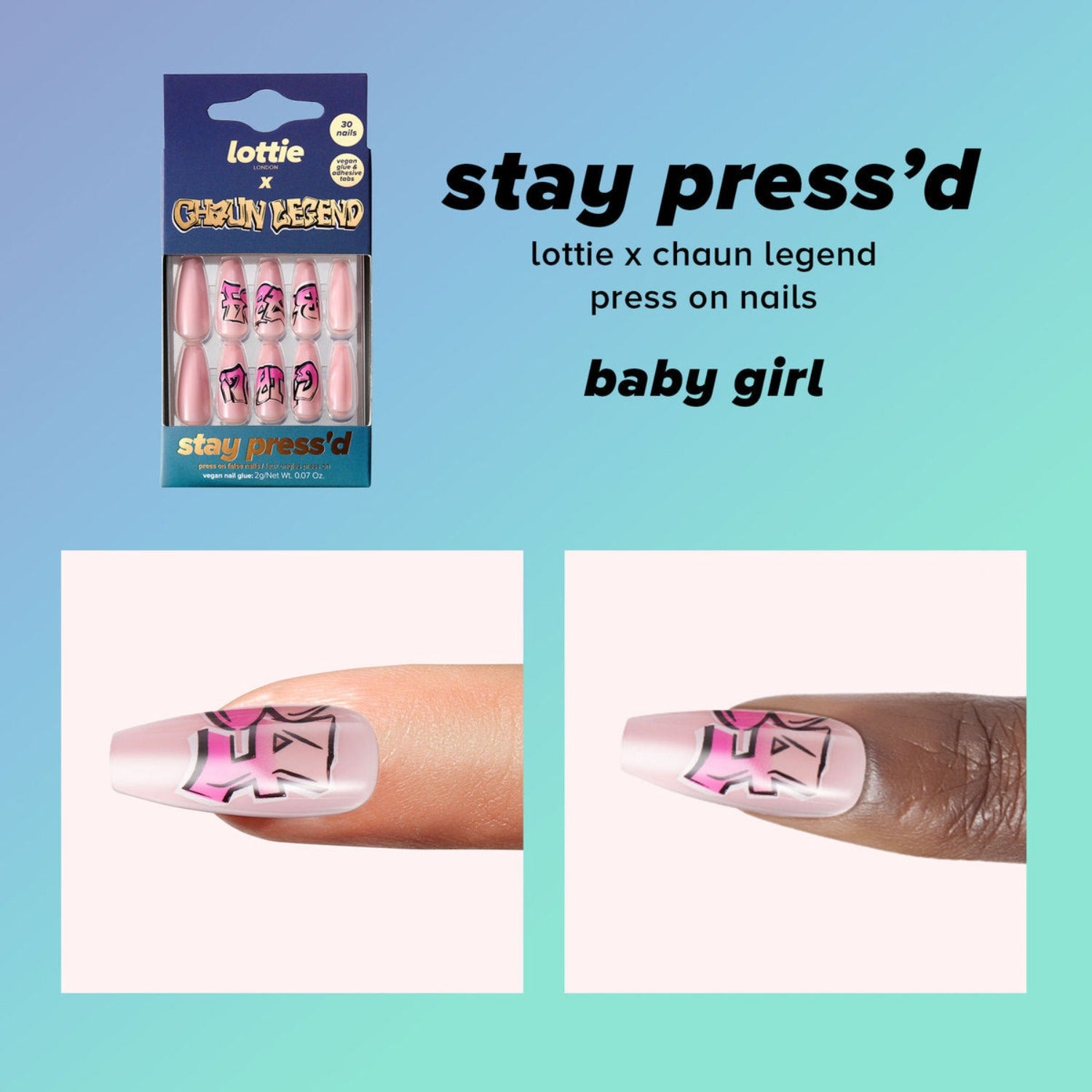 lottie x Chaun Legend stay press'd- baby girl