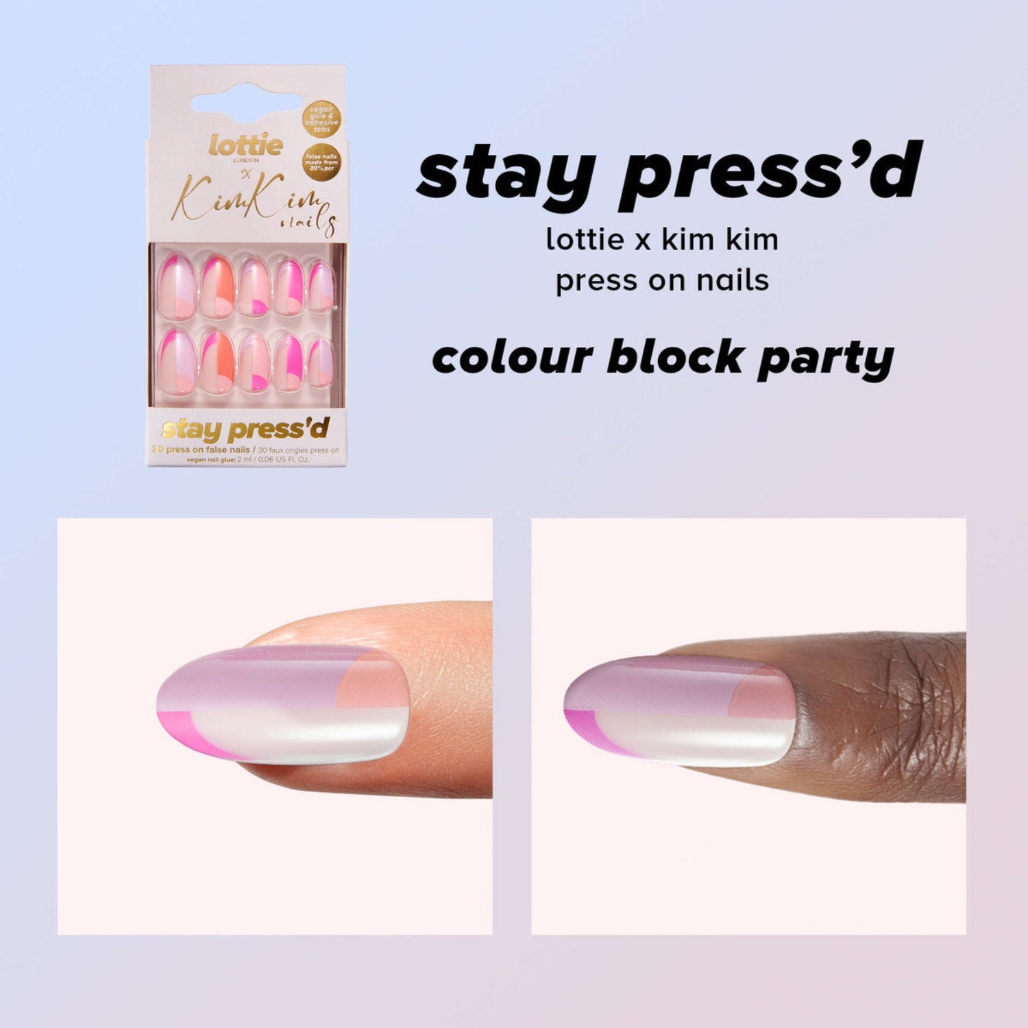 lottie x KimKim stay press'd- colour block party