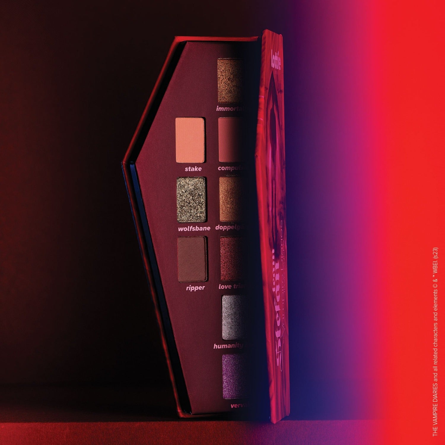 the vampire diaries x eyeshadow palette - team stefan