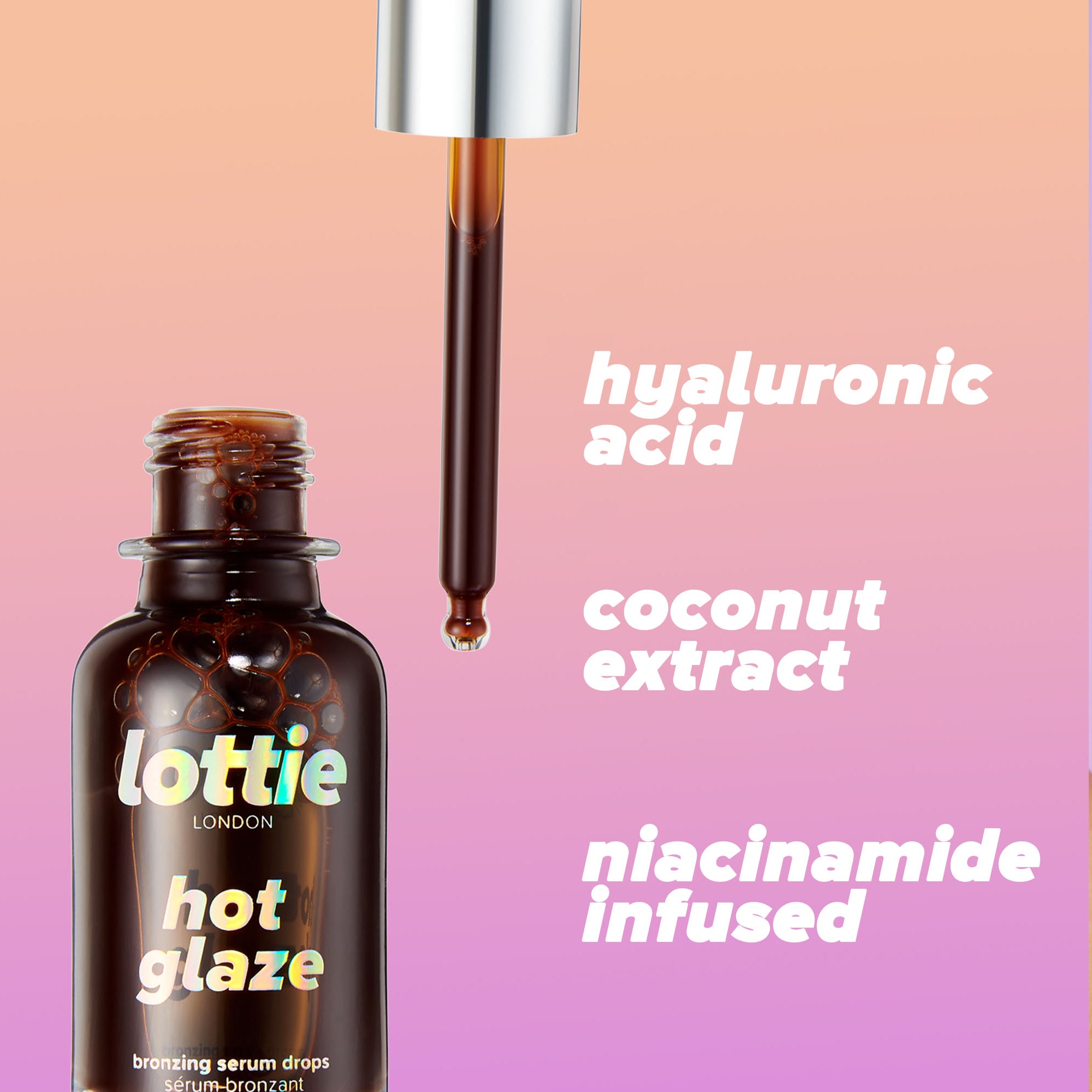 hot glaze bronzing serum drops