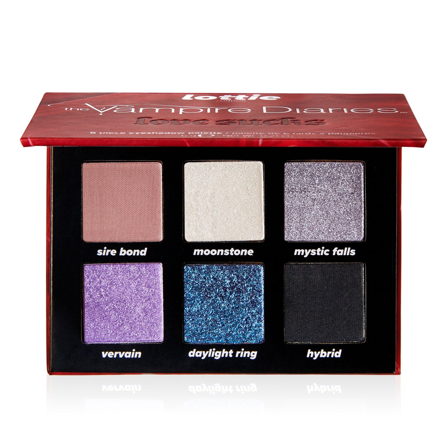 the vampire diaries x love sucks - eyeshadow palette
