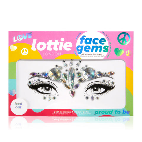 proud to be - iced out face gems product from Lottie