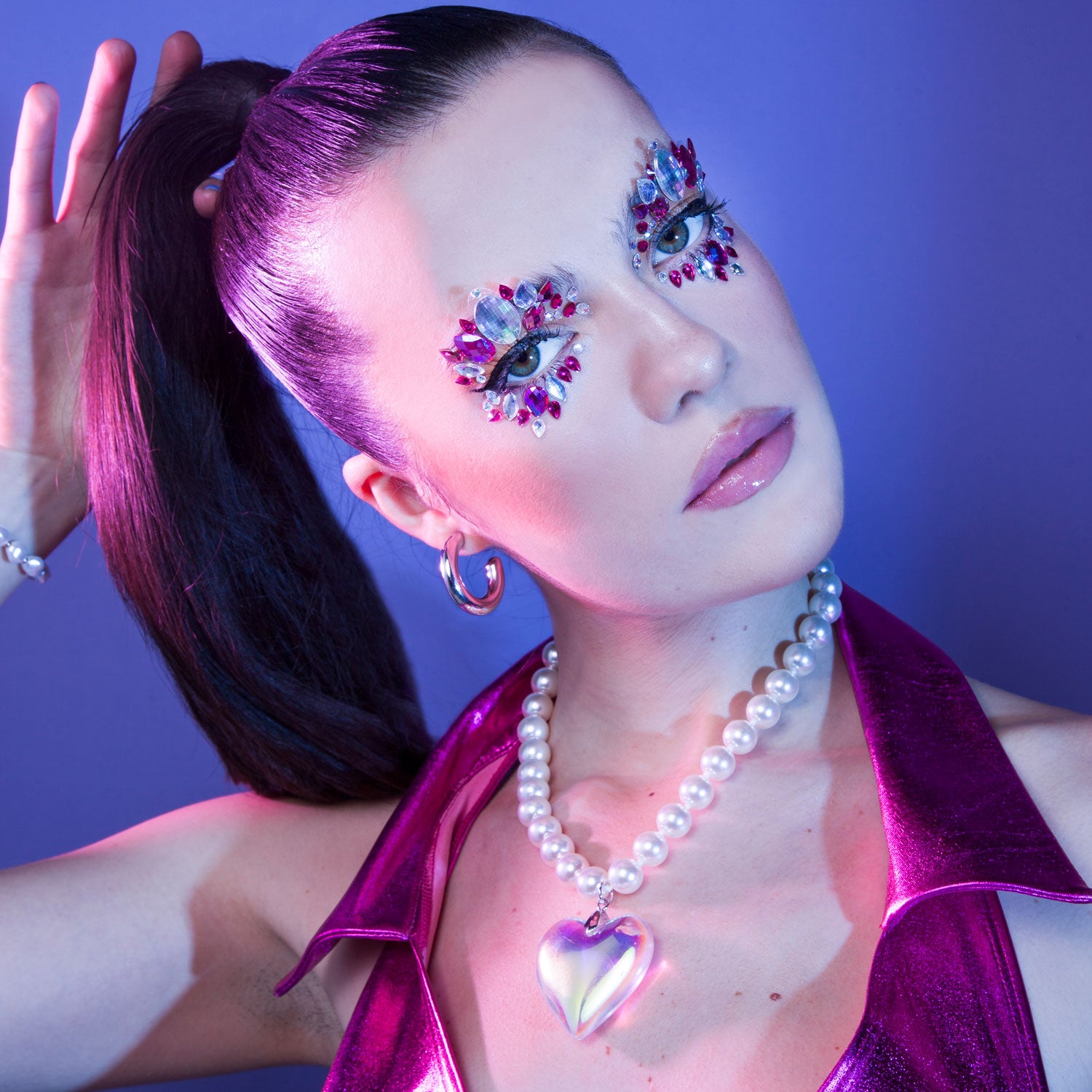 proud to be - pink supreme face gems